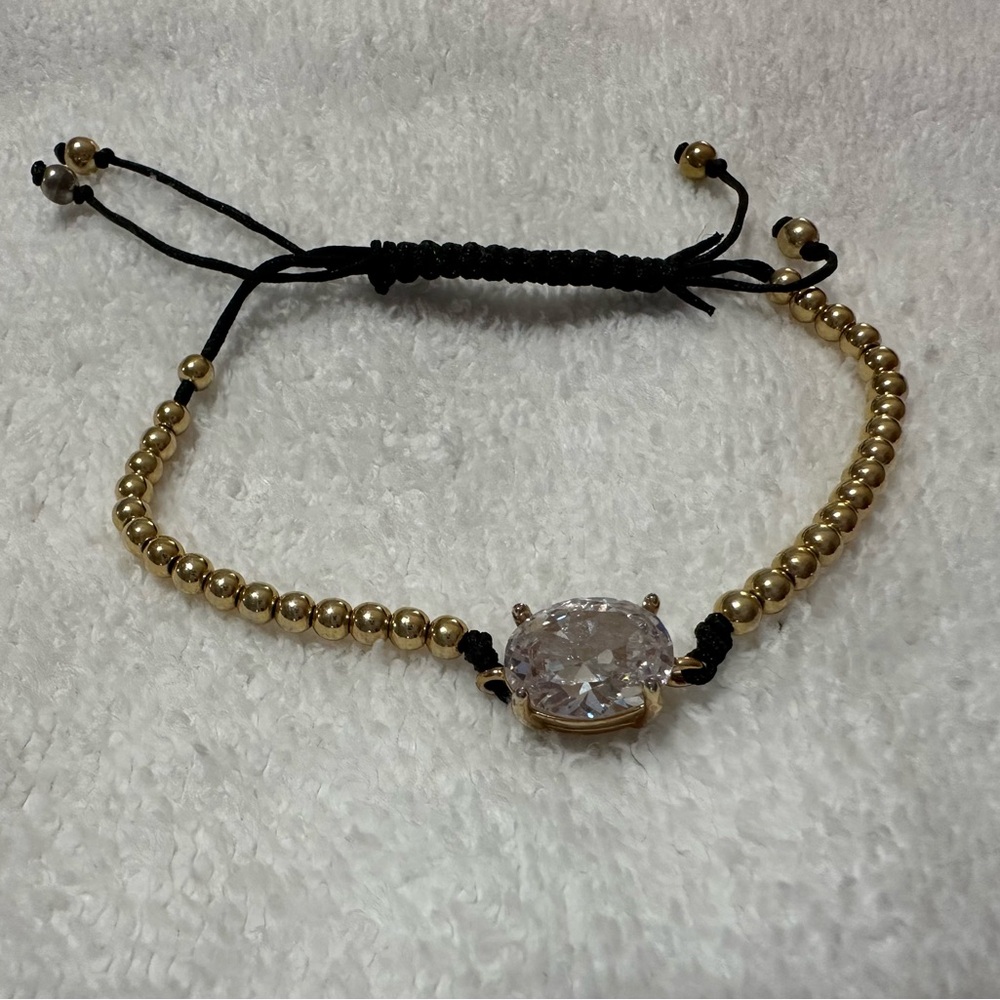 Authentic Juicy Couture oval stone bracelet